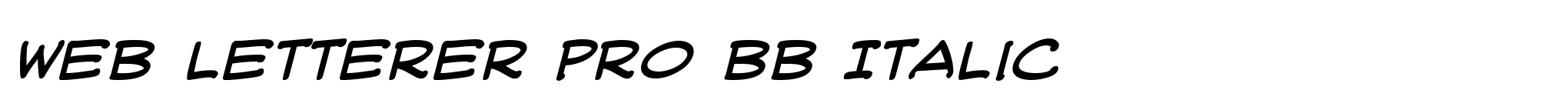 Web Letterer Pro BB Italic image